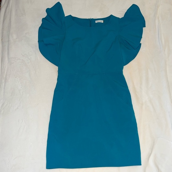 Calvin Klein Turquoise Pencil Dress - Picture 5 of 9